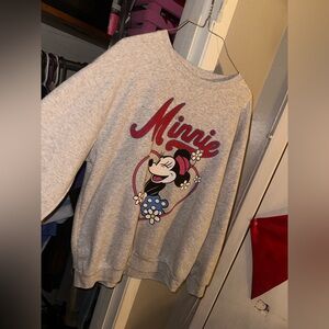 Minnie Mouse Gray Sweater